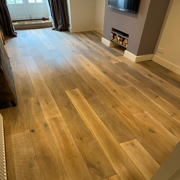 Engineered wood flooring installation, First Choice Flooring.