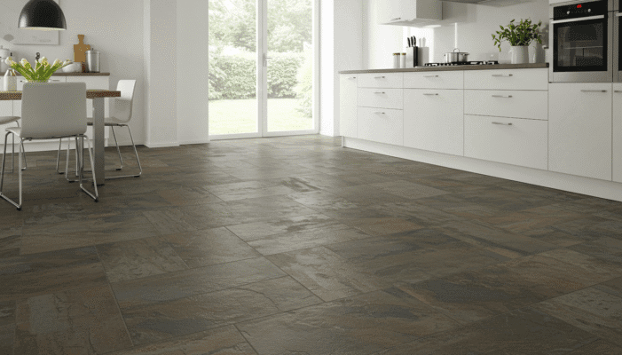 (LVT) luxury stone effect tiles. Vinyl vs LVT Flooring