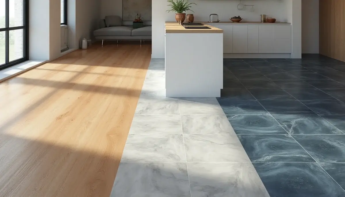 Vinyl flooring. Types of vinyl flooring.