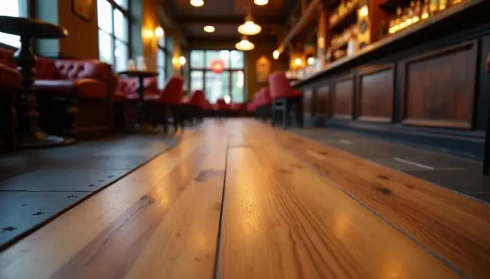 Bar flooring.