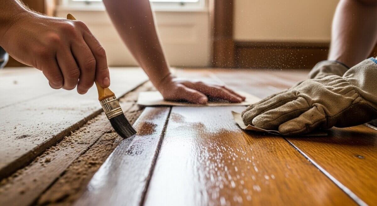 Restoring old Victorian Flooring Harrogate.