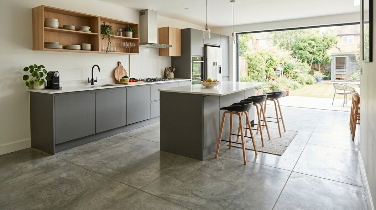 Concrete Effect Flooring Ripon. 