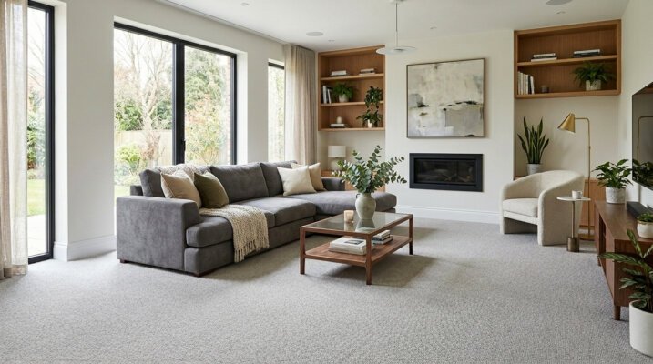 Living room fooring carpet Harrogate.