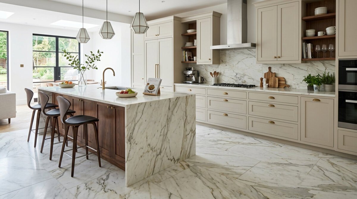Marble Kitchen Flooring York. 
