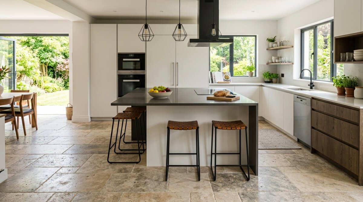 Stone kitchen flooring York. 